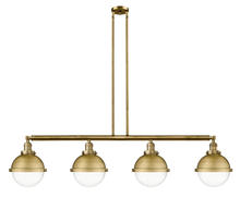 Innovations Lighting 214-BB-HFS-82-BB - Hampden - 4 Light - 54 inch - Brushed Brass - Stem Hung - Island Light