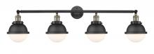 Innovations Lighting 215-BAB-HFS-61-BK - Hampden - 4 Light - 46 inch - Black Antique Brass - Bath Vanity Light