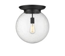 Innovations Lighting 221-1F-BK-G204-14 - Beacon - 1 Light - 14 inch - Matte Black - Flush Mount