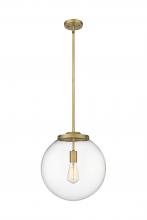 Innovations Lighting 221-1S-BB-G202-14 - Beacon - 1 Light - 16 inch - Brushed Brass - Stem Hung - Pendant