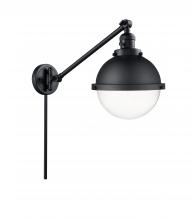 Innovations Lighting 237-BK-HFS-82-BK - Hampden - 1 Light - 9 inch - Matte Black - Swing Arm