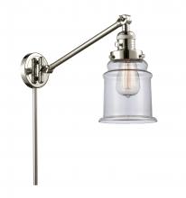 Innovations Lighting 237-PN-G182 - Canton - 1 Light - 8 inch - Polished Nickel - Swing Arm