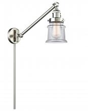 Innovations Lighting 237-SN-G182S - Canton - 1 Light - 8 inch - Brushed Satin Nickel - Swing Arm