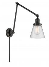 Innovations Lighting 238-BK-G64 - Cone - 1 Light - 8 inch - Matte Black - Swing Arm