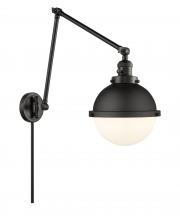 Innovations Lighting 238-BK-HFS-81-BK - Hampden - 1 Light - 9 inch - Matte Black - Swing Arm