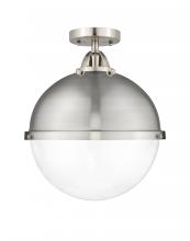 Innovations Lighting 288-1C-SN-HFS-122-SN - Hampden - 1 Light - 13 inch - Brushed Satin Nickel - Semi-Flush Mount