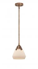  288-1S-AC-G171 - Fulton - 1 Light - 7 inch - Antique Copper - Cord hung - Mini Pendant