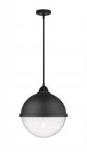 Innovations Lighting 288-1S-BK-HFS-124-BK - Hampden - 1 Light - 13 inch - Matte Black - Cord hung - Pendant