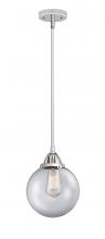 Innovations Lighting 288-1S-PC-G202-8 - Beacon - 1 Light - 8 inch - Polished Chrome - Cord hung - Mini Pendant