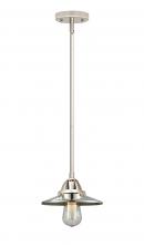 Innovations Lighting 288-1S-PN-M1-PN - Railroad - 1 Light - 8 inch - Polished Nickel - Cord hung - Mini Pendant