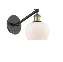 Innovations Lighting 317-1W-BAB-G91 - Fenton - 1 Light - 7 inch - Black Antique Brass - Sconce