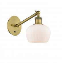 Innovations Lighting 317-1W-BB-G91 - Fenton - 1 Light - 7 inch - Brushed Brass - Sconce