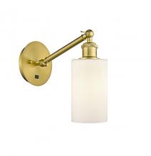 Innovations Lighting 317-1W-SG-G801 - Clymer - 1 Light - 4 inch - Satin Gold - Sconce