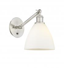 Innovations Lighting 317-1W-SN-GBD-751 - Bristol - 1 Light - 8 inch - Brushed Satin Nickel - Sconce