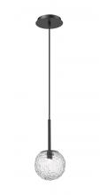 Innovations Lighting 320-1P-BK-G320-6CL-BK - Barrington - 1 Light - 6 inch - Matte Black - Cord hung - Mini Pendant