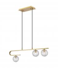 Innovations Lighting 320-3I-BB-G320-5CL-BB - Barrington - 3 Light - 32 inch - Brushed Brass - Cord hung - Island Light