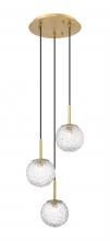 Innovations Lighting 320-3P-BB-G320-6CL-BB - Barrington - 3 Light - 12 inch - Brushed Brass - Cord hung - Mini Pendant