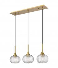 Innovations Lighting 323-3I-BB-G323-7CL - Berkshire - 3 Light - 28 inch - Brushed Brass - Cord Hung - Island Light