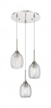 Innovations Lighting 323-3P-PN-G323-5CL - Berkshire - 3 Light - 20 inch - Polished Nickel - Cord Hung - Multi Pendant