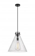 Innovations Lighting 410-1PL-BK-G411-16SDY - Newton Cone - 1 Light - 16 inch - Matte Black - Cord hung - Pendant