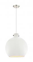 Innovations Lighting 410-1PL-PN-M410-18W - Newton Sphere - 1 Light - 18 inch - Polished Nickel - Cord hung - Pendant