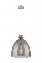 Innovations Lighting 410-1PL-SN-G412-16SM - Newton Bell - 1 Light - 16 inch - Satin Nickel - Cord hung - Pendant