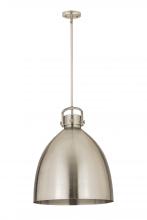 Innovations Lighting 410-1SL-SN-M412-18SN - Newton Bell - 1 Light - 18 inch - Satin Nickel - Pendant