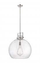  411-1SL-PN-G410-18CL - Newton Sphere - 1 Light - 18 inch - Polished Nickel - Pendant