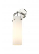 Innovations Lighting 413-1W-SN-G413-1W-4WH - Pilaster - 1 Light - 4 inch Glass - Satin Nickel - Sconce