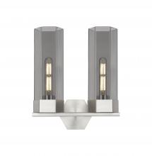 Innovations Lighting 427-2W-SN-G427-14SM - Claverack - 2 Light - 13 inch - Satin Nickel - Bath Vanity Light