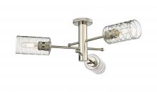 Innovations Lighting 434-3F-PN-G434-7DE - Crown Point - 3 Light - 34 inch - Polished Nickel - Flush Mount