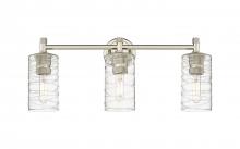 Innovations Lighting 434-3W-PN-G434-7DE - Crown Point - 3 Light - 24 inch - Polished Nickel - Bath Vanity Light