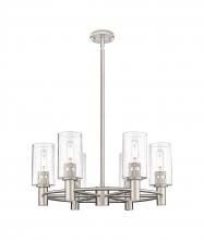 Innovations Lighting 434-6CR-SN-G434-7SDY - Crown Point - 6 Light - 24 inch - Satin Nickel - Chandelier