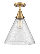 Innovations Lighting 447-1C-BB-G44-L - Cone - 1 Light - 12 inch - Brushed Brass - Flush Mount