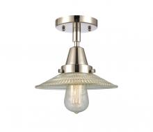  447-1C-PN-G2 - Halophane - 1 Light - 9 inch - Polished Nickel - Flush Mount