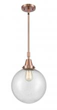 Innovations Lighting 447-1S-AC-G204-10 - Beacon - 1 Light - 10 inch - Antique Copper - Mini Pendant