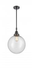 Innovations Lighting 447-1S-BK-G204-12 - Beacon - 1 Light - 12 inch - Matte Black - Mini Pendant