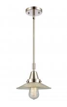  447-1S-PN-G2 - Halophane - 1 Light - 9 inch - Polished Nickel - Mini Pendant