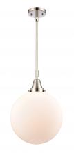 Innovations Lighting 447-1S-PN-G201-12 - Beacon - 1 Light - 12 inch - Polished Nickel - Mini Pendant