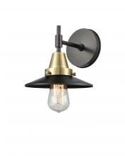 Innovations Lighting 447-1W-BAB-M6-BK - Railroad - 1 Light - 8 inch - Black Antique Brass - Sconce