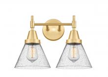 Innovations Lighting 447-2W-SG-G44 - Cone - 2 Light - 17 inch - Satin Gold - Bath Vanity Light