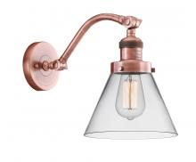  515-1W-AC-G42 - Cone - 1 Light - 8 inch - Antique Copper - Sconce