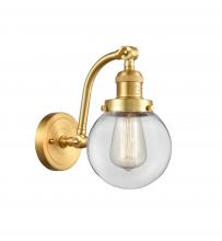 Innovations Lighting 515-1W-SG-G202-6 - Beacon - 1 Light - 6 inch - Satin Gold - Sconce