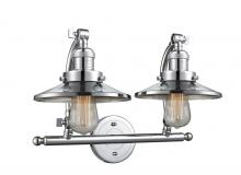 Innovations Lighting 515-2W-PC-M7 - Railroad - 2 Light - 18 inch - Polished Chrome - Bath Vanity Light