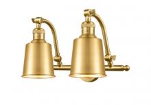  515-2W-SG-M9-SG-LED - Addison - 2 Light - 18 inch - Satin Gold - Bath Vanity Light