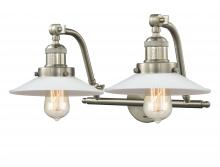 Innovations Lighting 515-2W-SN-G1 - Halophane - 2 Light - 18 inch - Brushed Satin Nickel - Bath Vanity Light