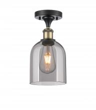 Innovations Lighting 516-1C-BAB-G558-6SM - Bella - 1 Light - 6 inch - Black Antique Brass - Semi-Flush Mount