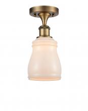 Innovations Lighting 516-1C-BB-G391 - Ellery - 1 Light - 5 inch - Brushed Brass - Semi-Flush Mount