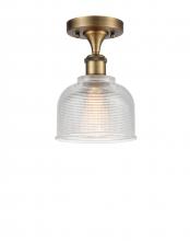 Innovations Lighting 516-1C-BB-G412 - Dayton - 1 Light - 6 inch - Brushed Brass - Semi-Flush Mount