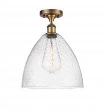 Innovations Lighting 516-1C-BB-GBD-124 - Bristol - 1 Light - 12 inch - Brushed Brass - Semi-Flush Mount